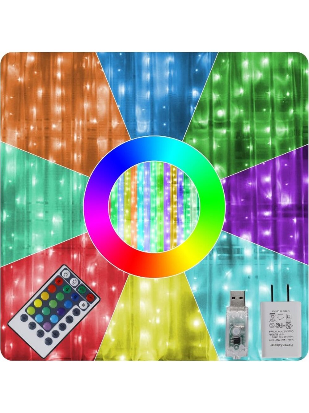 New Window Curtain String Lights